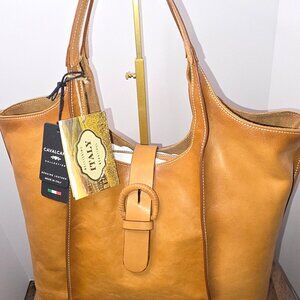 CAVALCANTI Made In Italy Leather Hobo Bag